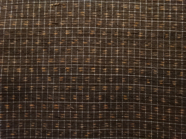  アンティーク　本場久米島紬男物着物アンサンブル(材料)